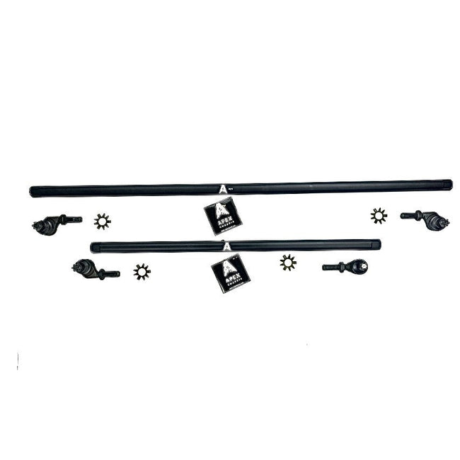 Apex Chassis Wrangler 1 Ton Steering Kit With Flip Black Aluminum For 07-18 Wrangler JK