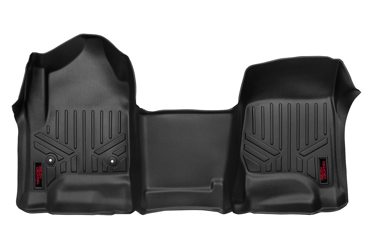 Rough Country Heavy Duty Floor Mats Front 1pc-14-19 Silverado/Sierra