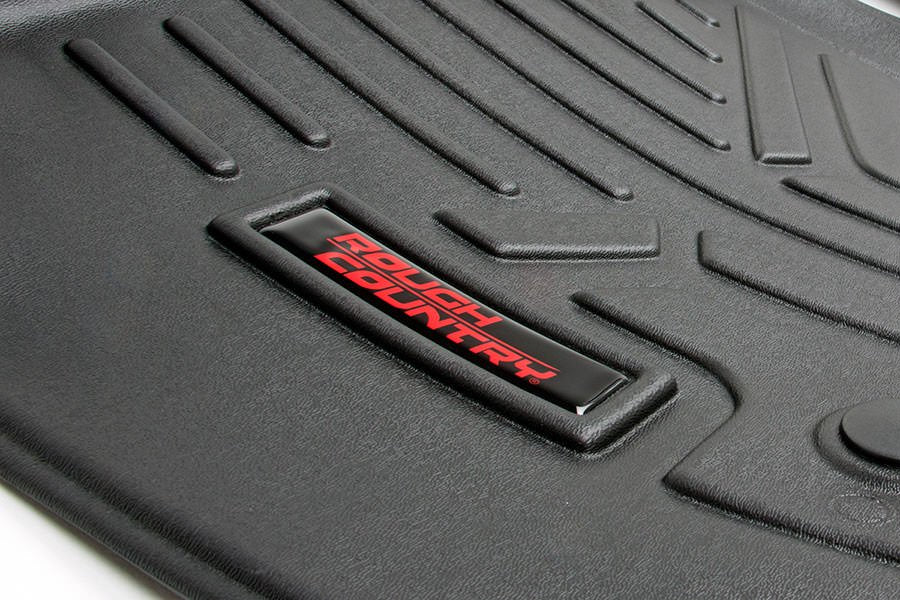 Rough Country Heavy Duty Floor Mats Front 1pc-14-19 Silverado/Sierra