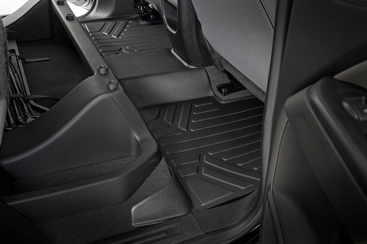 Rough Country Heavy Duty Floor Mats Front/Rear-15-20 Chevy Colorado/GMC Canyon Crew Cab