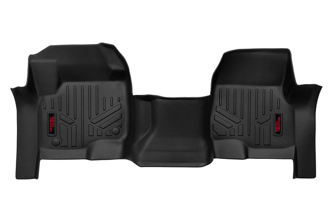 Rough Country Heavy Duty Floor Mats Front-17-24 Ford Super Duty Bench Seats