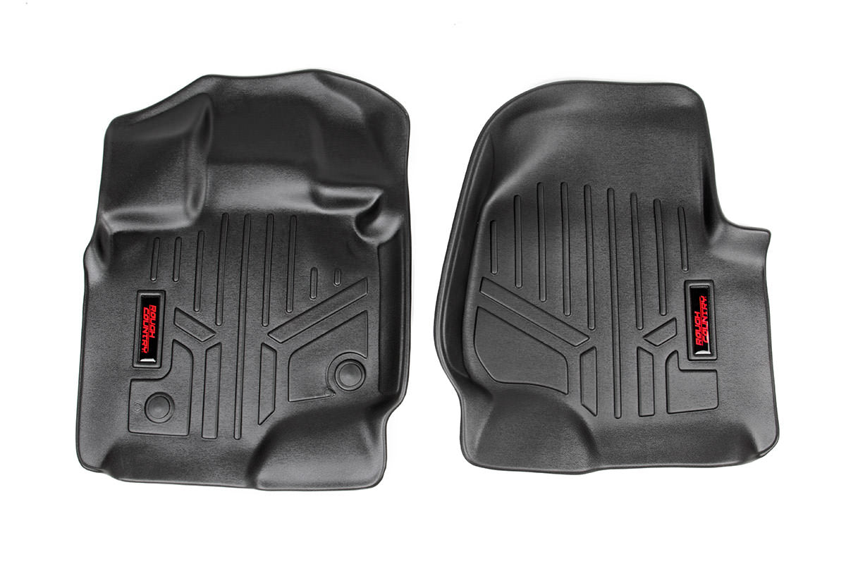Rough Country Heavy Duty Floor Mats Front 2pc-15-20 Ford F-150