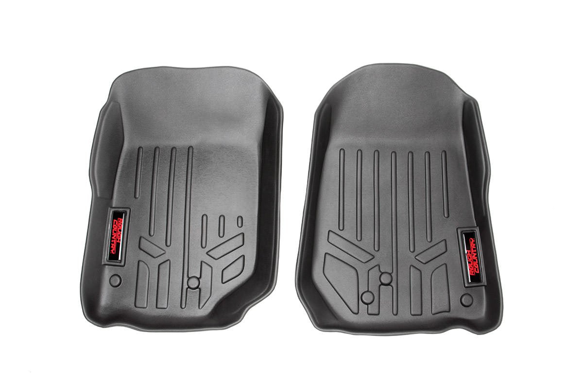 Rough Country Heavy Duty Floor Mats Front-97-06 Jeep Wrangler TJ