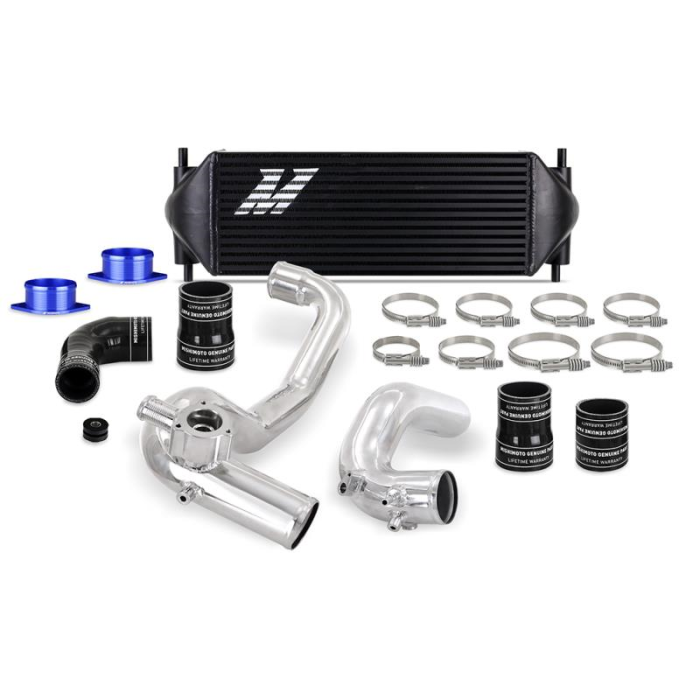 Mishimoto 21+ 2.3L Bronco Stock Location INT Kit Polished Pipes Black Core