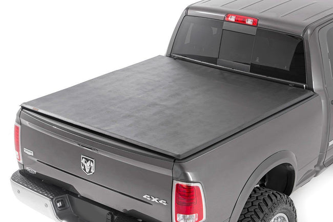 Rough Country Dodge Soft Tri-Fold Bed Cover 19-20 RAM 1500-5 Foot 5 Inch Bed