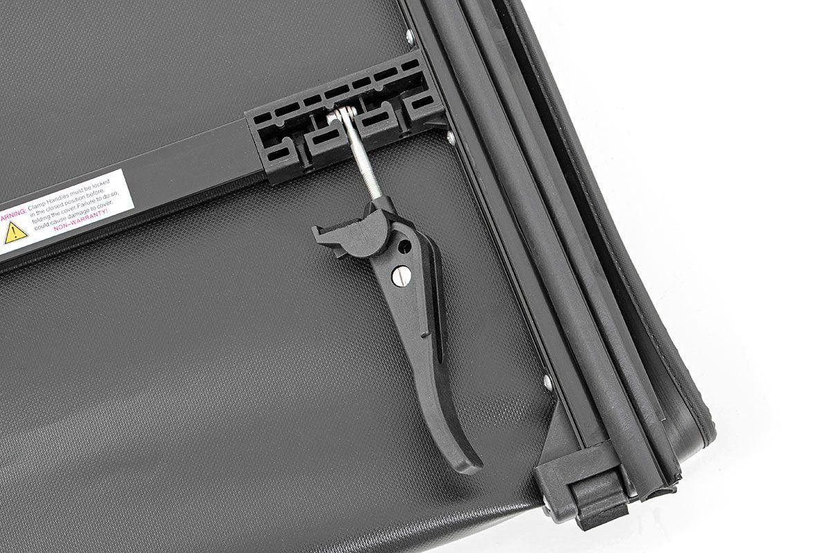 Rough Country Ford Soft Tri-Fold Bed Cover 2021-2023 F-150 - 5.5 Ft Bed