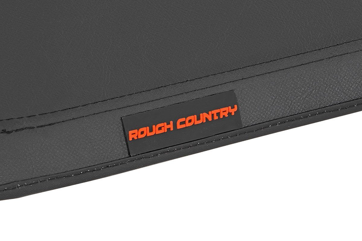 Rough Country Bed Cover Tri Fold Soft 6.7 Foot Bed 21-23 Ford F-150 2WD/4WD
