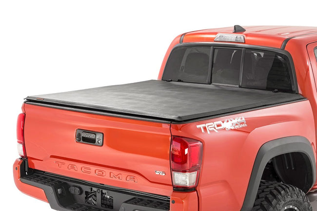 Rough Country TacomaSoft Tri-Fold Bed Cover 16-20 Tacoma 5 Foot Bed w/Cargo Mgmt