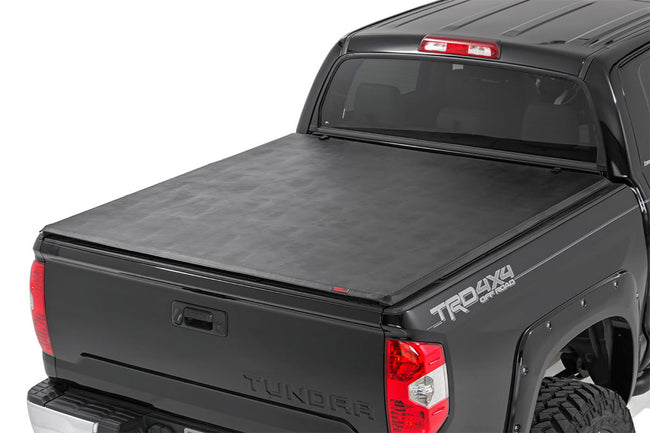 Rough Country Tundra Soft Tri-Fold Bed Cover 14-19 Tundra 6 Foot 5 Inch Bed w/o Cargo Mgmt