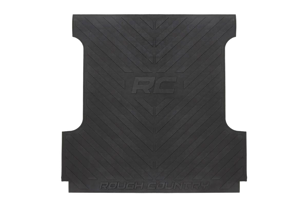 Rough Country GM Bed Mat w/RC Logos 19-24 Silverado/Sierra 1500 8ft Bed
