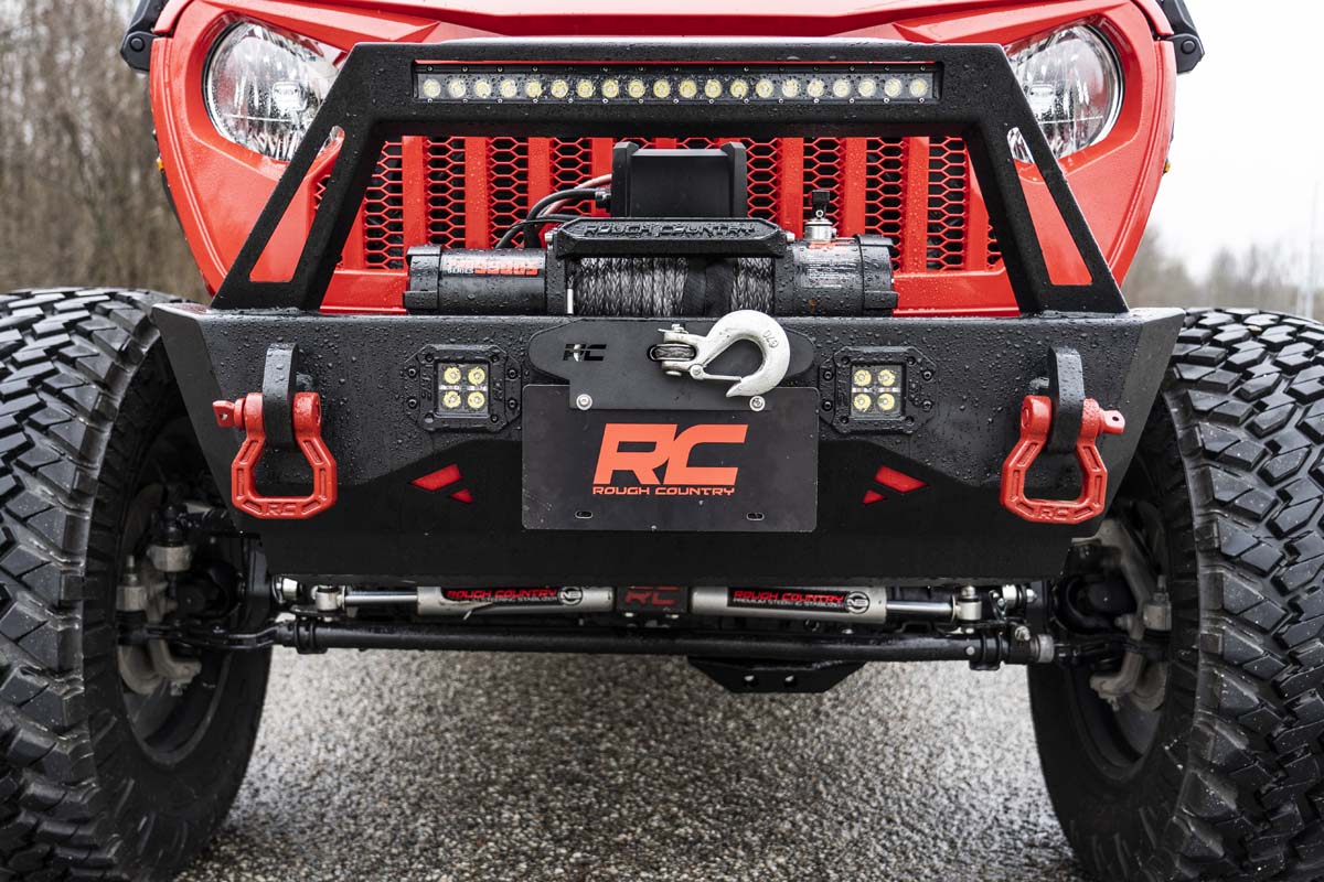 Rough Country Quick Release Hawse Fairlead License Plate Mount