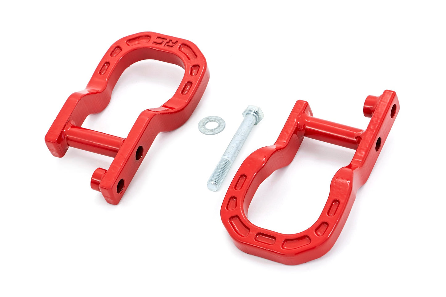 Rough Country Forged Tow Hooks 14-18 Chevy 1500 Red