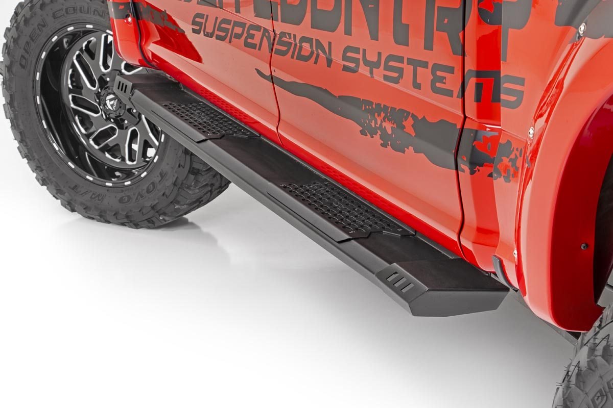 Rough Country Chevy HD2 Running Boards 19-20 GM 1500/2500 HD Crew Cab