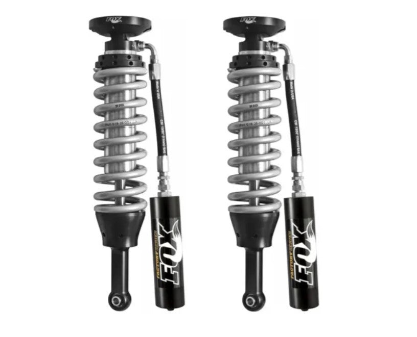 Fox 2006+ Dodge 1500 4WD 2.5 Factory Series 6.2in Remote Res Front Shock Set / 4-6in Lift