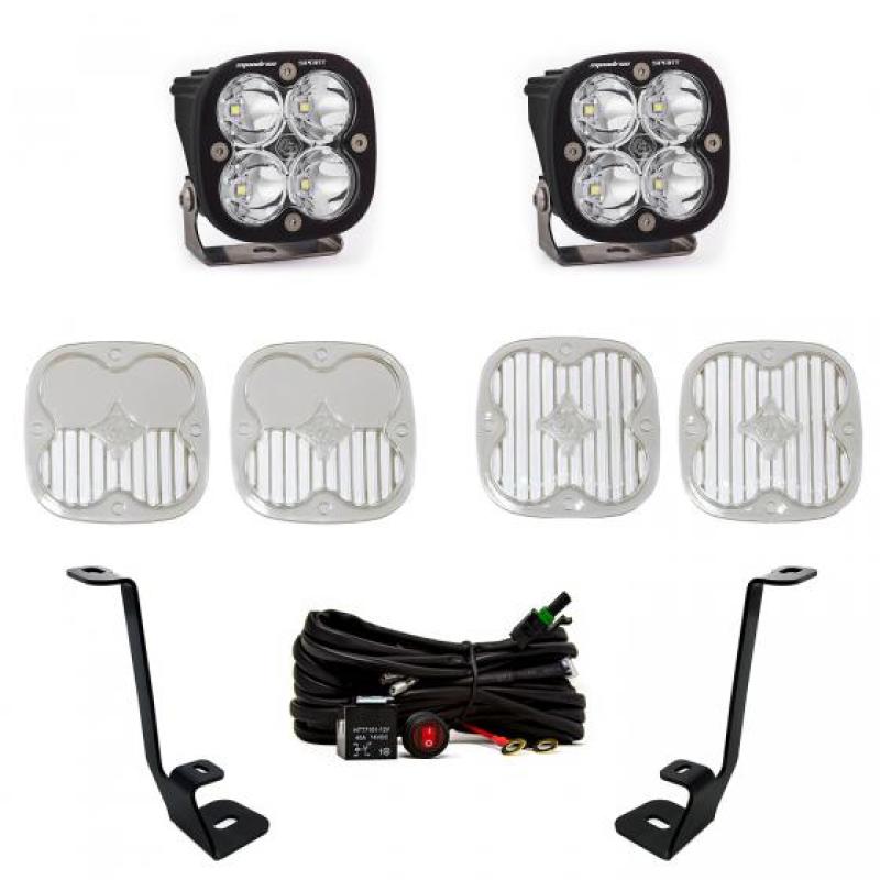 Baja Designs 2021-2022 Ford F150 A Pillar Kit Squadron Sport Spot With Toggle Switch
