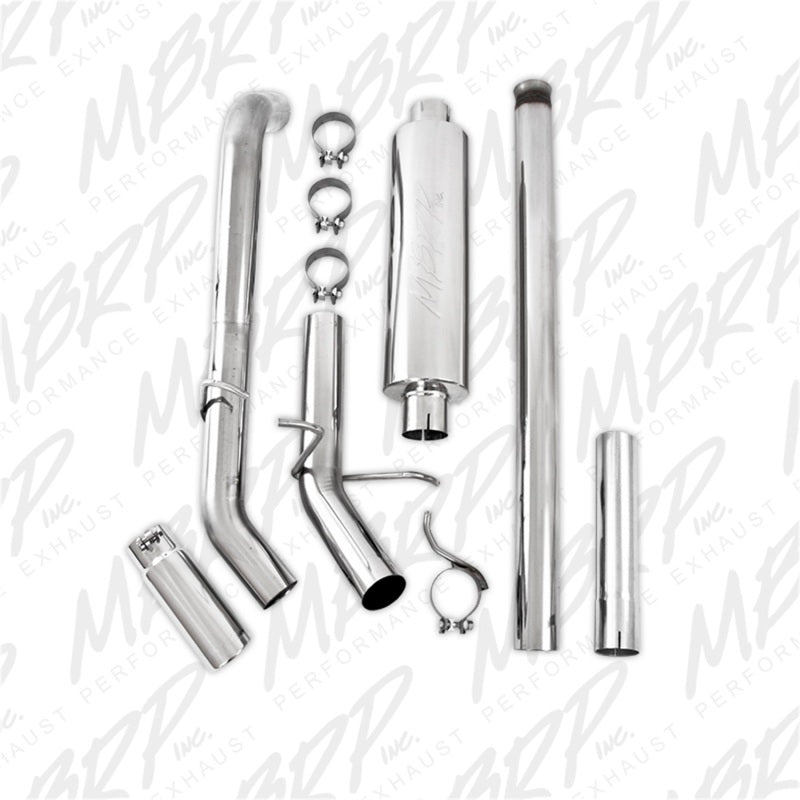 MBRP 14 Chevy/GMC 1500 Silverado/Sierra 4.3L V6/5.3L V8 Single Side Exit T409 Stainless 3" Cat Back Exhaust
