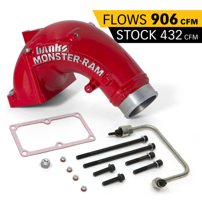 Banks Power 07.5-17 Ram 2500/3500 6.7L Diesel Monster-Ram Intake System w/ Fuel Line 3.5in Red