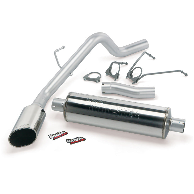 Banks Power 09 Dodge 5.7 HEMI CCSB Monster Exhaust System - SS Single Exhaust w/ Chrome Tip