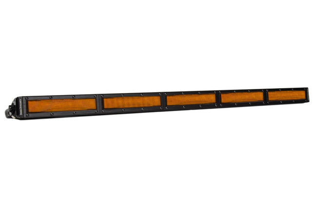 Diode Dynamics 30 In LED Light Bar Single Row Straight - Amber Flood Stage Series