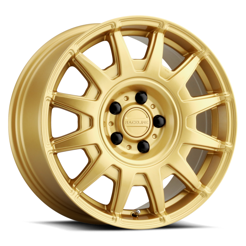 Raceline 401GD Aero 17x8in 5x100 BP 40mm Offset 72.62mm Bore - Gloss Gold Wheel
