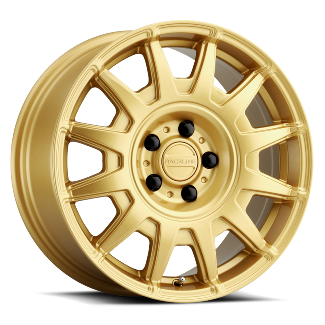 Raceline 401GD Aero 17x8in 5x100 BP 40mm Offset 72.62mm Bore - Gloss Gold Wheel