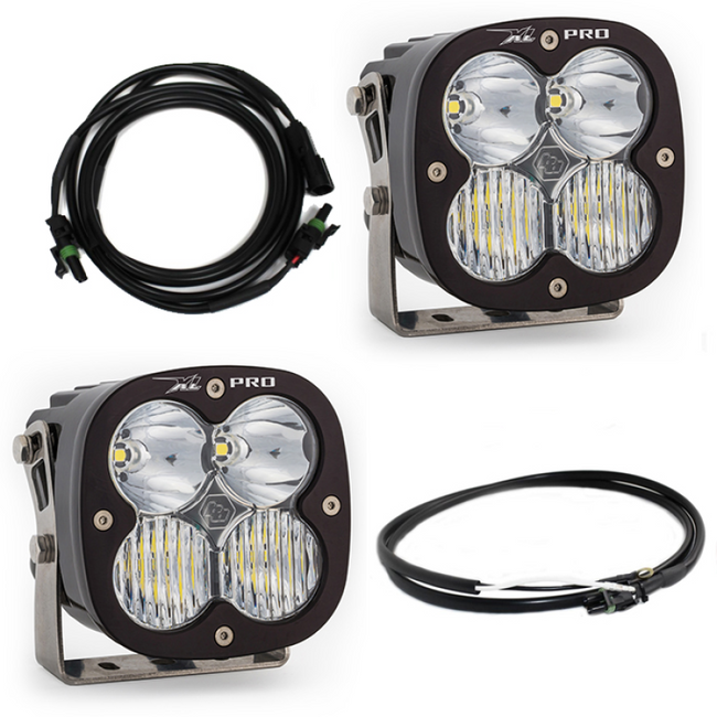 Baja Designs Jeep 2020-24 Gladiator; 2018-24 Wrangler JL Steel Bumper LED Light Kit XL Pro w/Upfitter