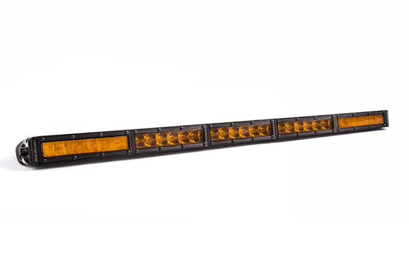 Diode Dynamics 30 In LED Light Bar Single Row Straight - Amber Combo Stage Series