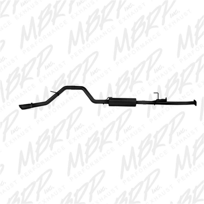 MBRP 2009-2014 Toyota Tundra 5.7L Extended Cab-Standard & Short Bed/Crew Cab-Short Bed 3" Cat-Back Single Side Aluminized - Black