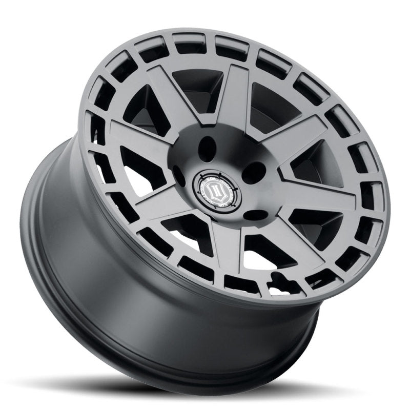 ICON Compass 17x8.5 6x5.5 0mm Offset 4.75in BS Satin Black Wheel