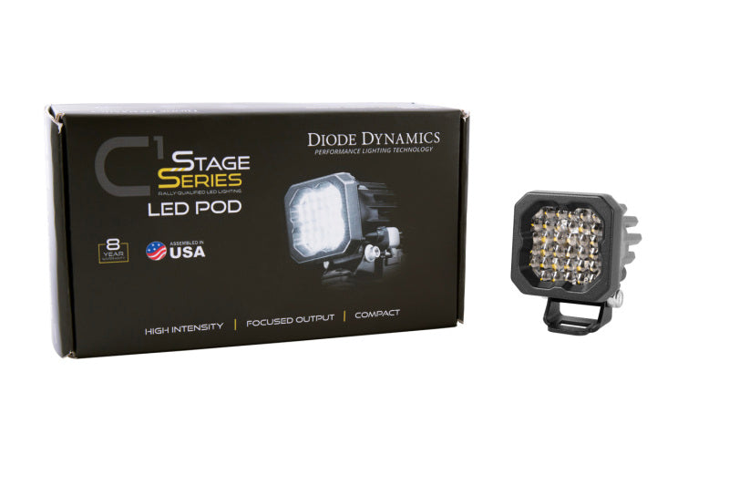 Diode Dynamics Stage Series C1R - White Flood Standard LED Pod (one)