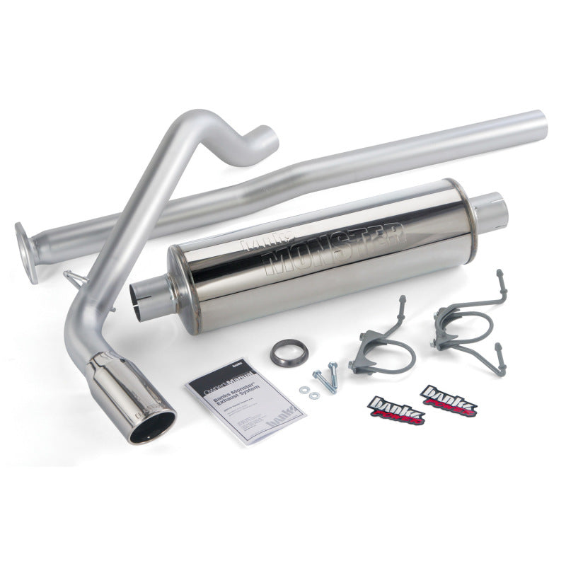 Banks Power 13-14 Toyota Tacoma 4.0L ECLB CCSB/CCLB/DCLB/CCSB Monster Exhaust Sys - SS w/ Chrome Tip