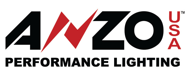 ANZO 2008-2010 Ford Super Duty Halogen Projector Headlights w/ Halo Chrome (CCFL)