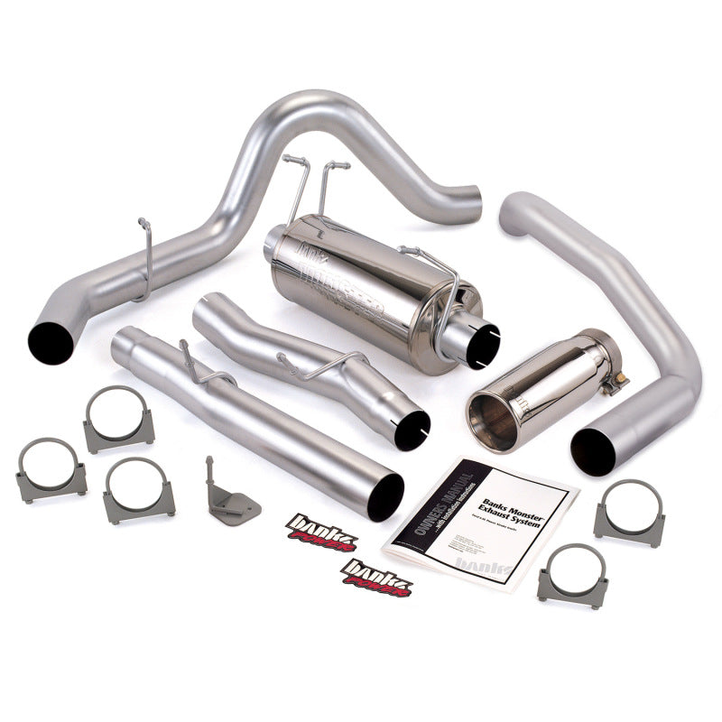 Banks Power 03-07 Ford 6.0L ECSB Monster Exhaust System - SS Single Exhaust w/ Chrome Tip
