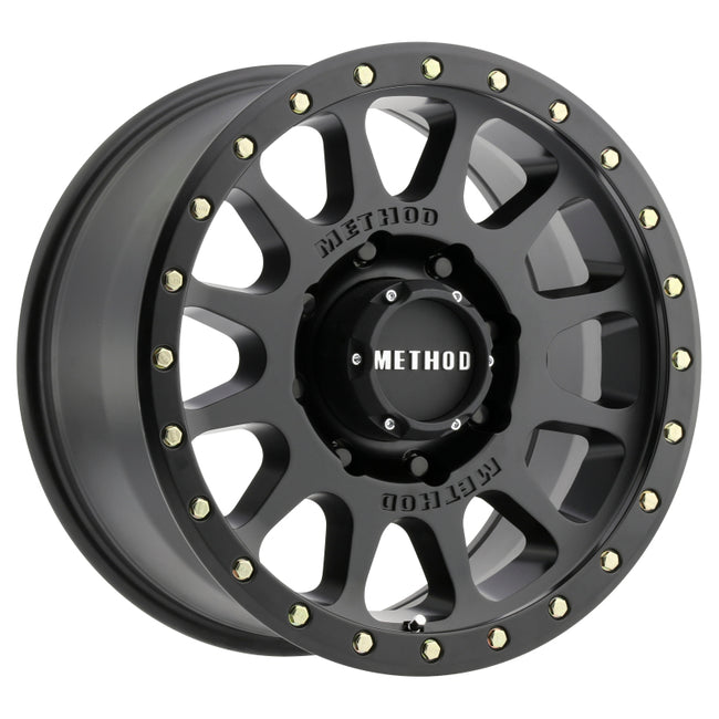 Method MR305 NV HD 18x9 +18mm Offset 8x180 130.81mm CB Matte Black Wheel