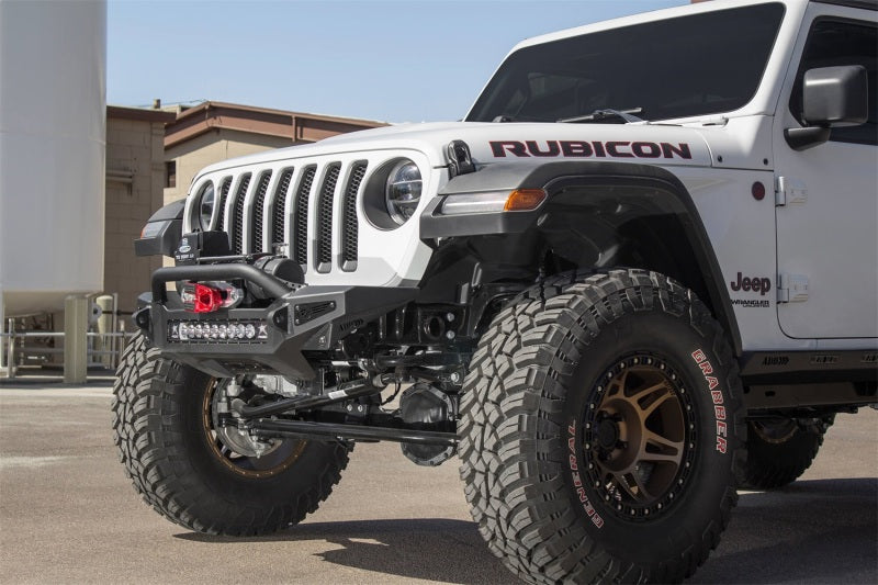 Addictive Desert Designs 18-23 Jeep Wrangler JL Rock Fighter Front Bumper w/ Low Profile Top Hoop