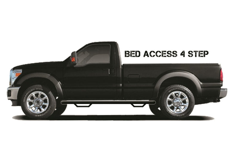 N-Fab Nerf Step 17-24 Ford F-250/F-350 Regular Cab 8ft Bed - Tex. Black - Bed Access - 3in