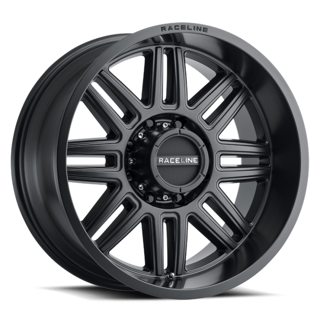 Raceline 948B Split 18x9in 8x170 BP -12mm Offset 125.2mm Bore - Satin Black Wheel