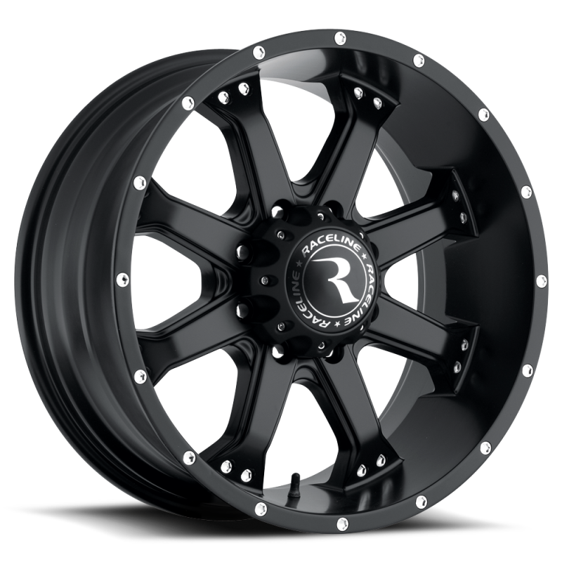 Raceline 991B Assault 20x9in 5x127 BP 18mm Offset 78.1mm Bore - Satin Black Wheel