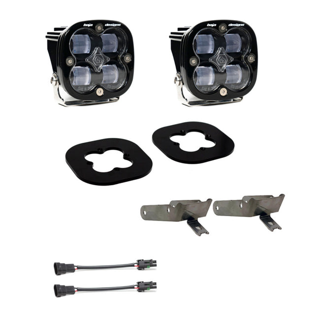 Baja Designs 2011-2016 Ford Super Duty Squadron Pro Series Fog Pocket Kit- Clear
