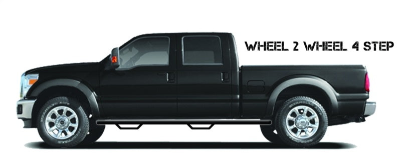 N-Fab Nerf Step 15-17 Chevy-GMC 2500/3500 Crew Cab 6.5ft Bed - Gloss Black - W2W - 3in