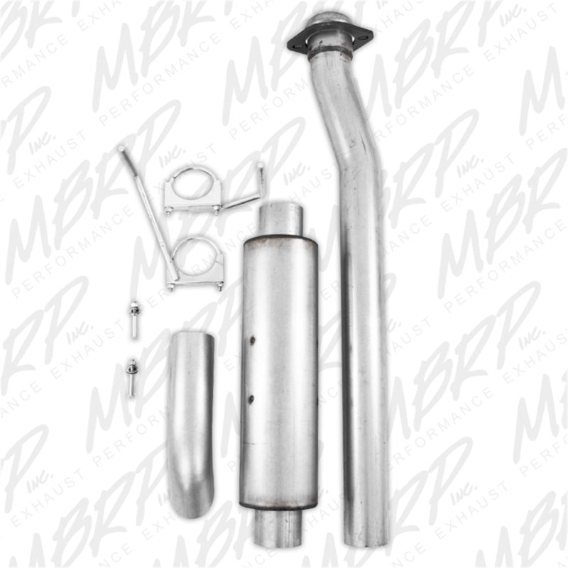 MBRP 11-14 Ford F-150 SVT Raptor 6.2L Extra Cab-Short Bed/Crew Cab-Short Bed  3.5" Cat Back Single Turn Down Aluminized Exhaust