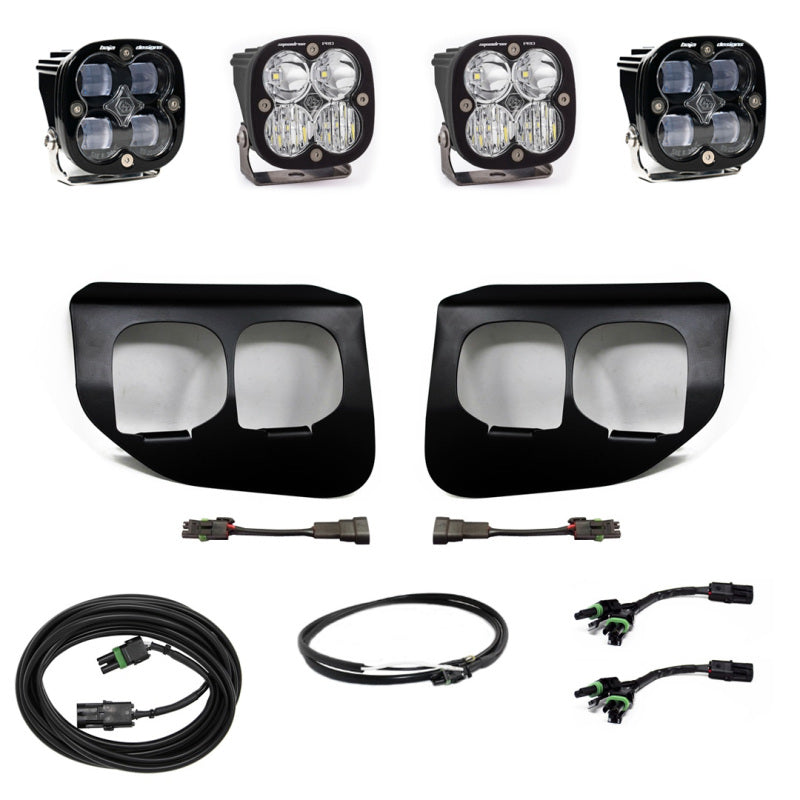 Baja Designs 2020-2022 Ford Super Duty Fog Lights Dual FPK SAE/Pro DC Baja Designs With Upfitter - Clear