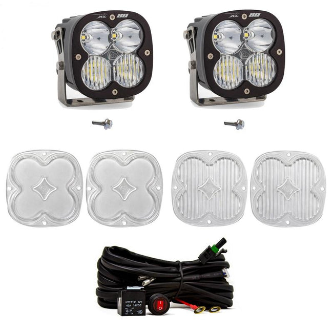 Baja Designs 2021+ Ford Bronco A Pillar Light Kit XL80 D/C with Toggle Switch