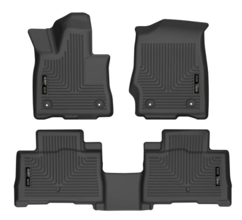 Husky Liners 20-21 Lincoln Aviator w 2nd Row Bench/Buckets Weatherbeater Front/2nd Seat Liners - BLK