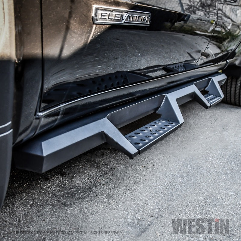 Westin 19-20 Chevrolet Silverado / GMC Sierra 1500 Double Cab HDX Drop Nerf Step Bars - Textured Blk