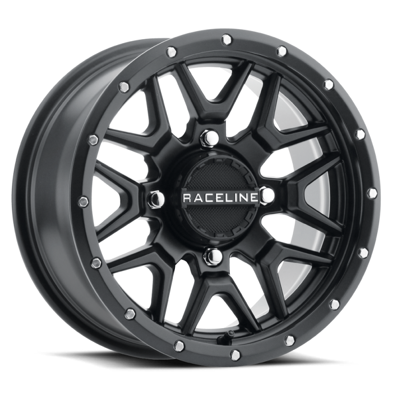 Raceline A94B Krank 14x7in 4x156 BP 10mm Offset 132.5mm Bore - Satin Black Wheel