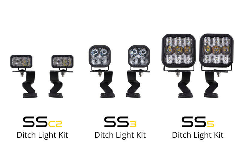 Diode Dynamics 2022 Toyota Tundra SS3 Sport Stage Series Ditch Light Kit - Yellow Combo