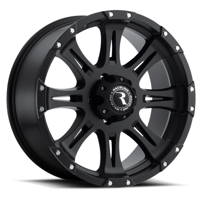 Raceline 981 Raptor 20x9in 6x139.7 BP 20mm Offset 106.1mm Bore - Satin Black Wheel