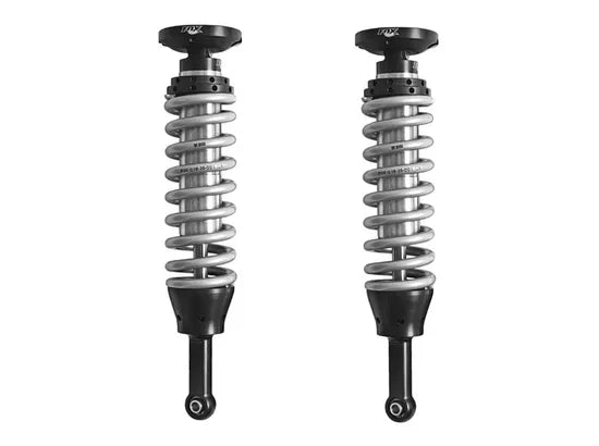 Fox 2005 Tacoma 2.5 Factory Series 4.94in. IFP Coilover Shock Set w/UCA - Black/Zinc