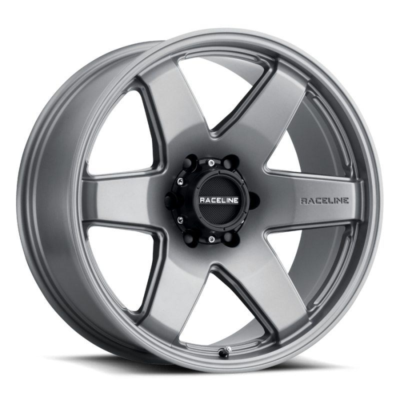 Raceline 942GS Addict 22x9.5in 5x139.7 BP 15mm Offset 106.5mm Bore - Greystone Wheel